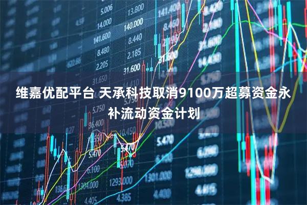 维嘉优配平台 天承科技取消9100万超募资金永补流动资金计划